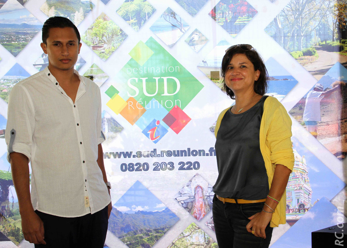 Sébastien Vavelin, directeur de Destination Sud Réunion, et Géraldine Huet, de la FRT