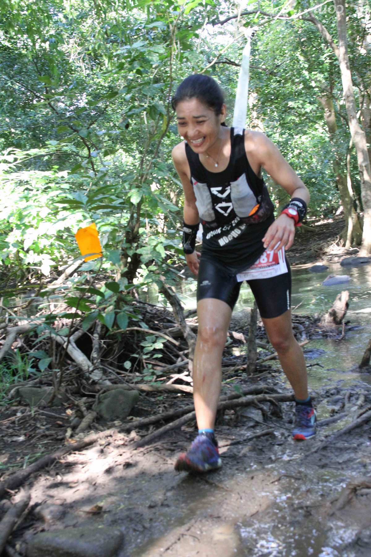 Claudia Fong Kyé de Rodriques, remporte la course en relais