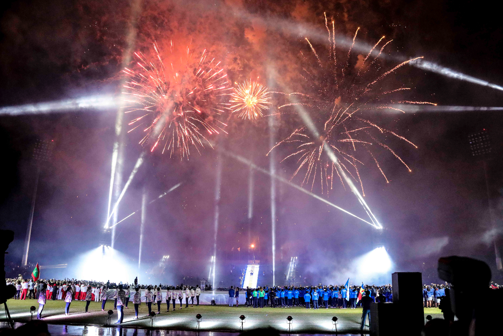 Feu d'artifice en bouquet final!