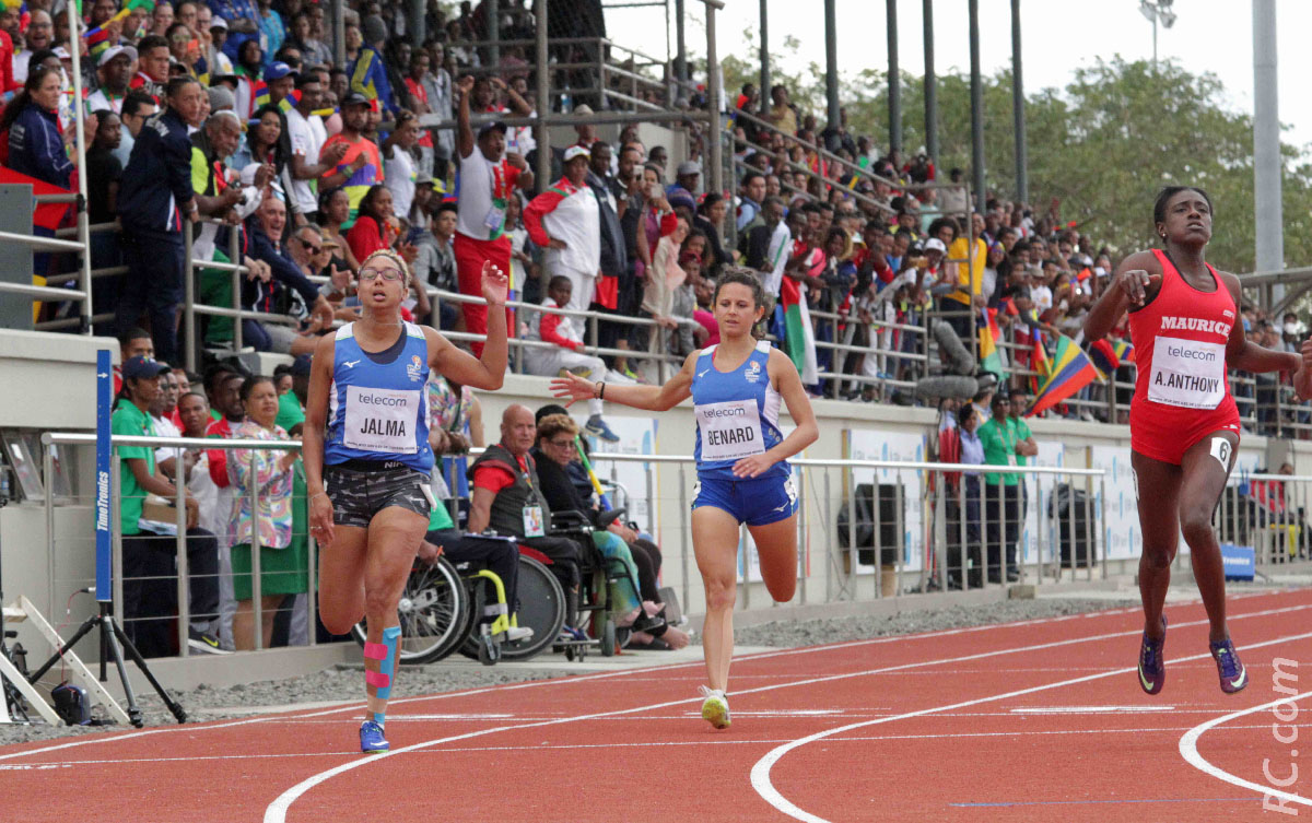 Myriam Jalma et Lillas Bernard sur le 100m
