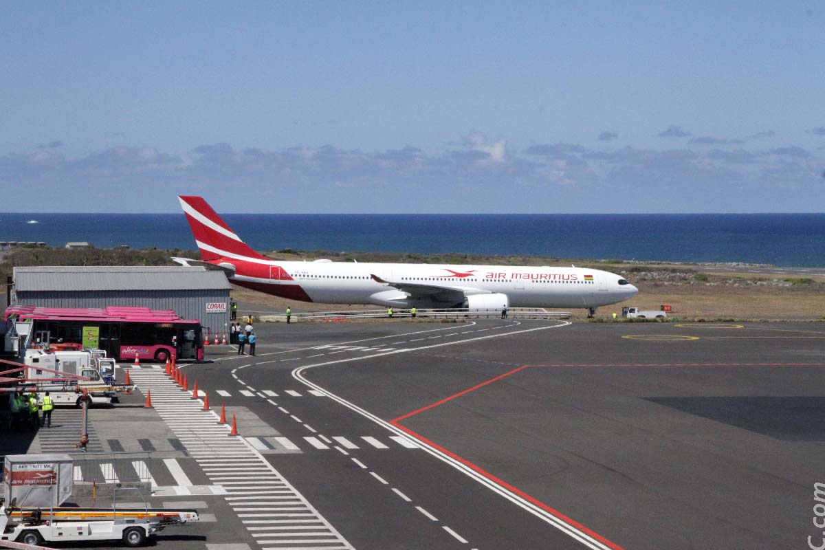 L'Aéroport de Pierrefonds a accueilli un gros porteur d'Air Mauritius