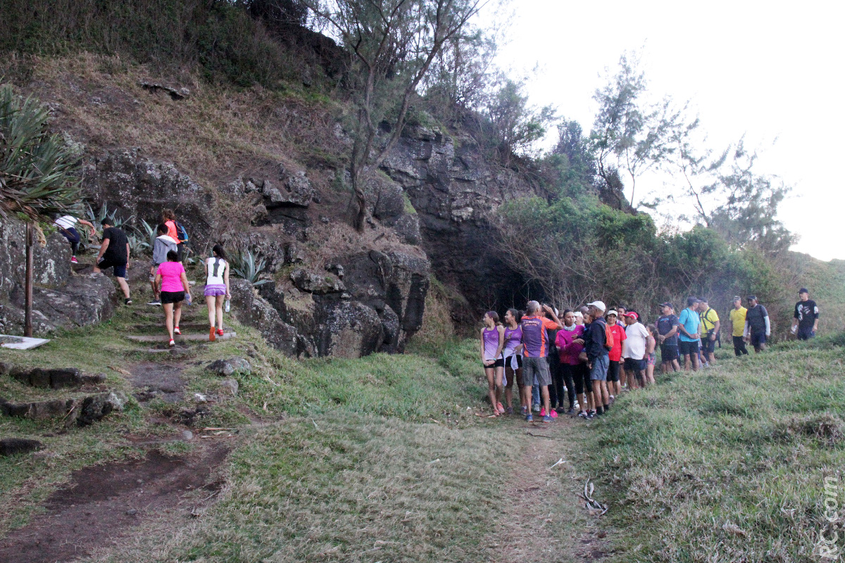Là, c'est la montée vers Piton Babet