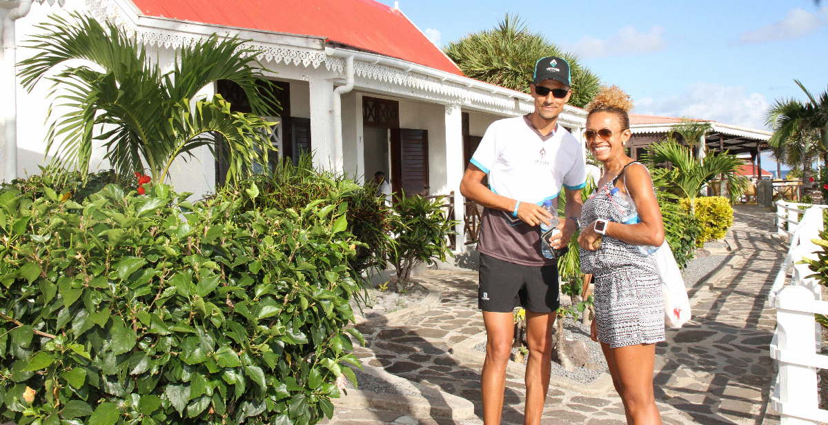 Frédéric Duchemann et Hortense  Bègue ont apprécié l’hôtel Morouk Ebony, nouveau partenaire du Trail de Rodrigues