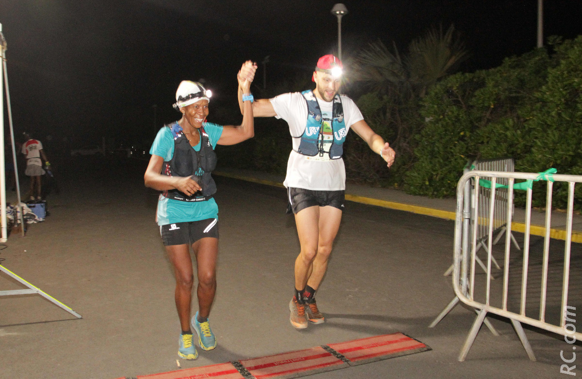 Daisy Angama de Bras-Panon remporte l’épreuve des 43 km avec un chrono de 4h 41’ 24’’, devant Marie-Claire  Ammany du CALS ( 4h 59’ 29’’) et Laura Teysseyre (5h 01’42’’)
