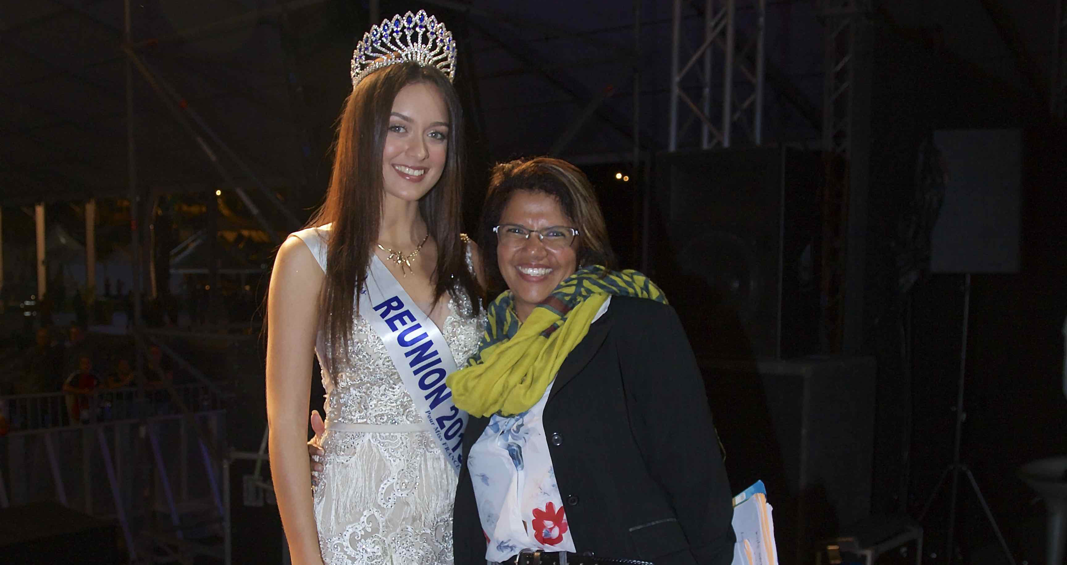 Morgane Lebon et Corinne ... Lebon! Aucun lien de parenté entre Miss Réunion et la responsable protocole de la Mairie du Tampon