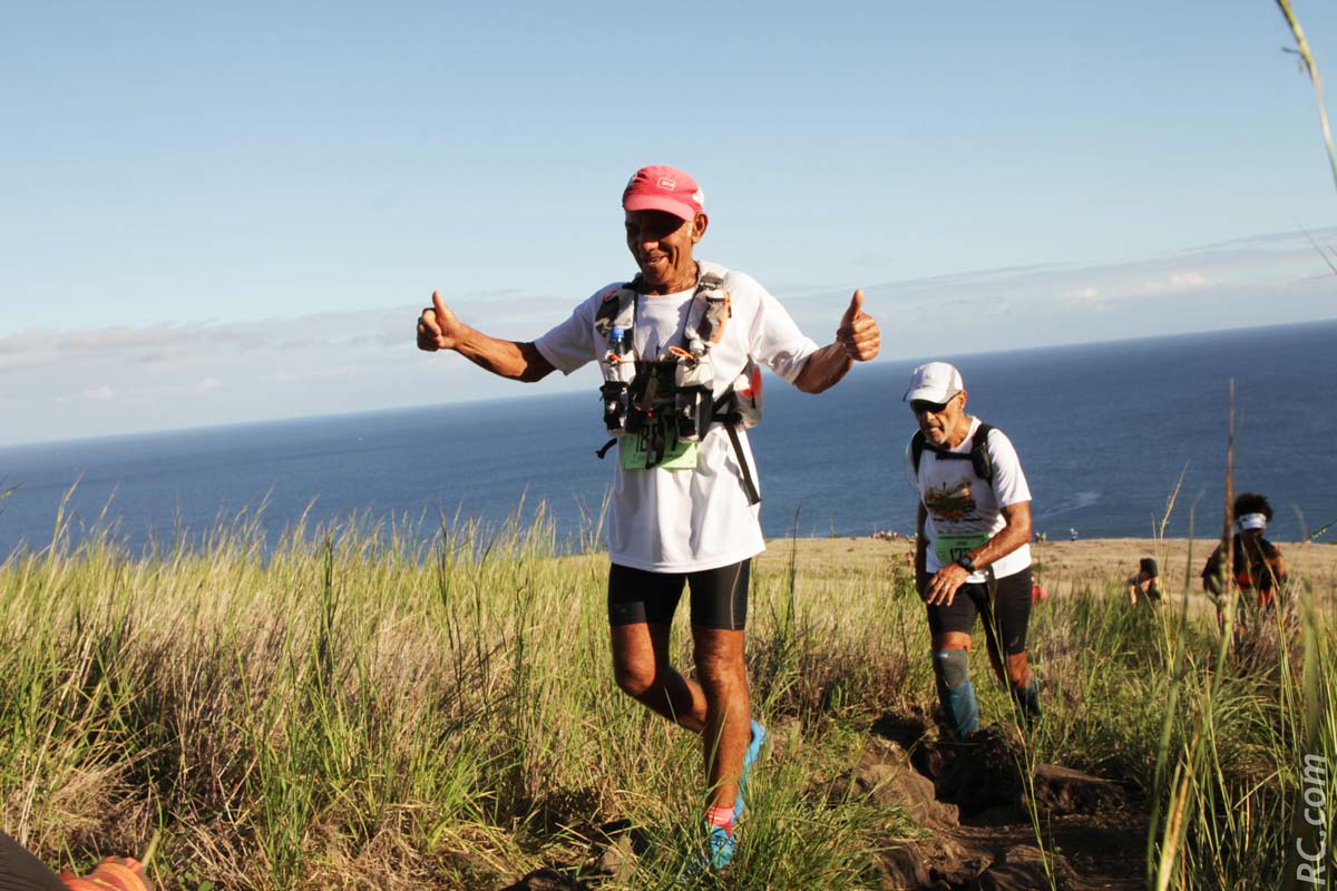 Le doyen de la course: Delphine Léonel, 78 ans, 219 ème au général, 4h 09' 42'' sur les 28 km. Félicitations Monsieur Léonel...