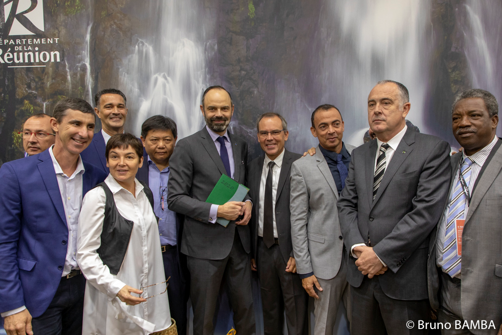 Sur le stand Réunion (photo Bruno Bamba)