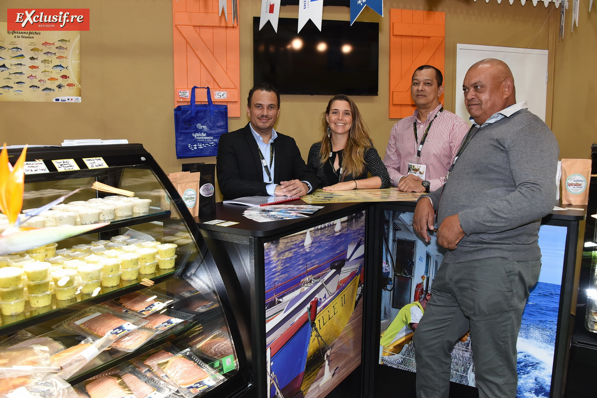 Première participation de l'ARIPA (Association réunionniase interprofessionnelle de la pêche et de l'aquaculture). Avec Ludovic, Morgane, Gérard et Fabrice
