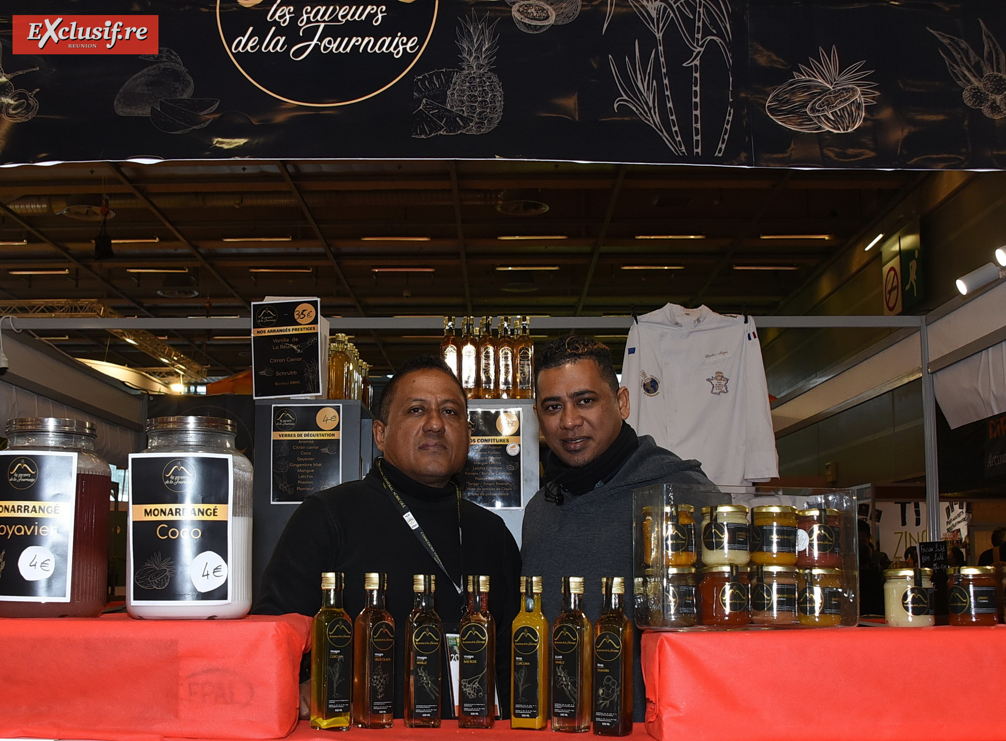 Les Saveurs de la Fournaise, c'est Bruno Gossard et Charles Nagou