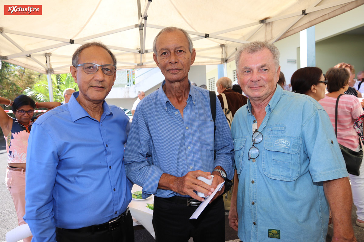 Roger Ramchetty, Alain Macarty, et Joseph Pèdre, anciens normaliens