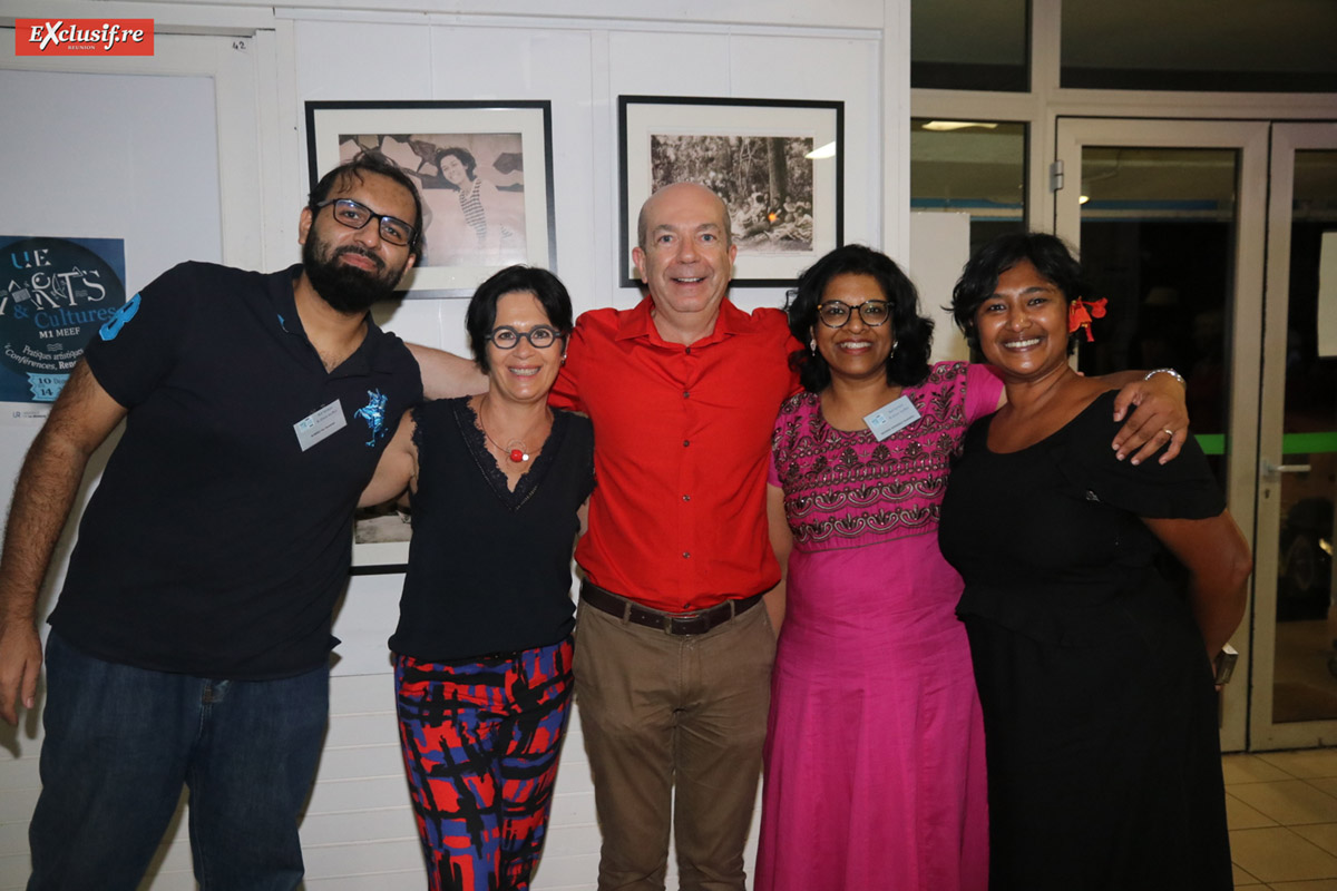 Yaamine Ahmod Ali, Nadine Fischer, Jérôme Vanderbeken, Zoulékha Nissare, et Larissa Vidot, de l’ESPE