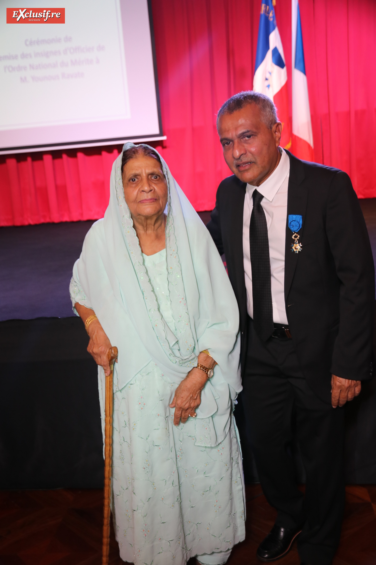 Younous Ravate et sa mère Fatma
