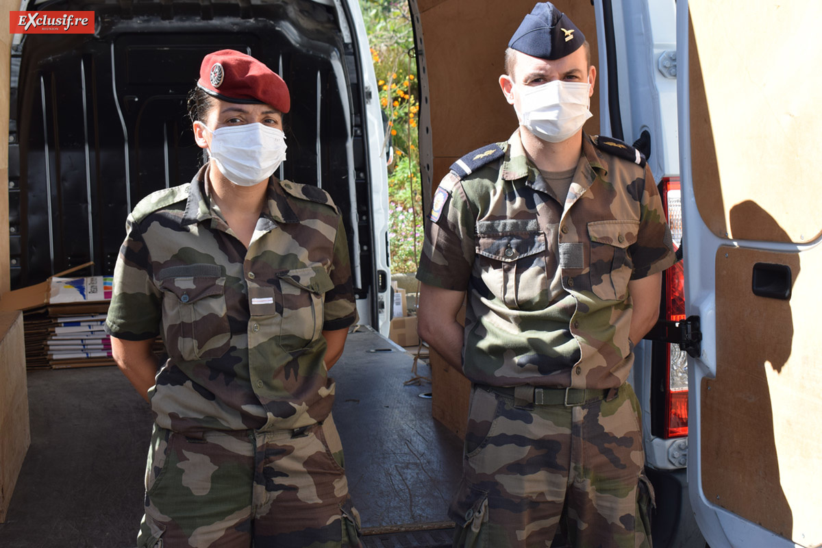Dans le cadre de l'opération Résilience, les FAZSOI ont livré les masques à la Région