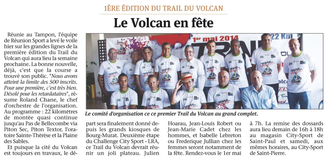Trail du Volcan 2020: on marque le coup...