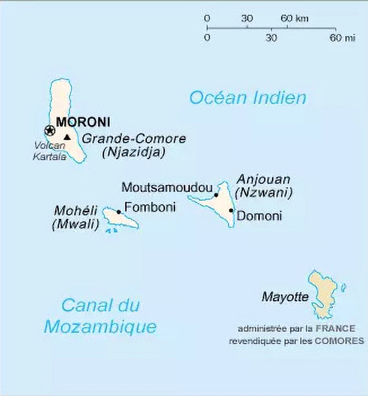 Les Comores revendiquent la souveraineté de Mayotte...