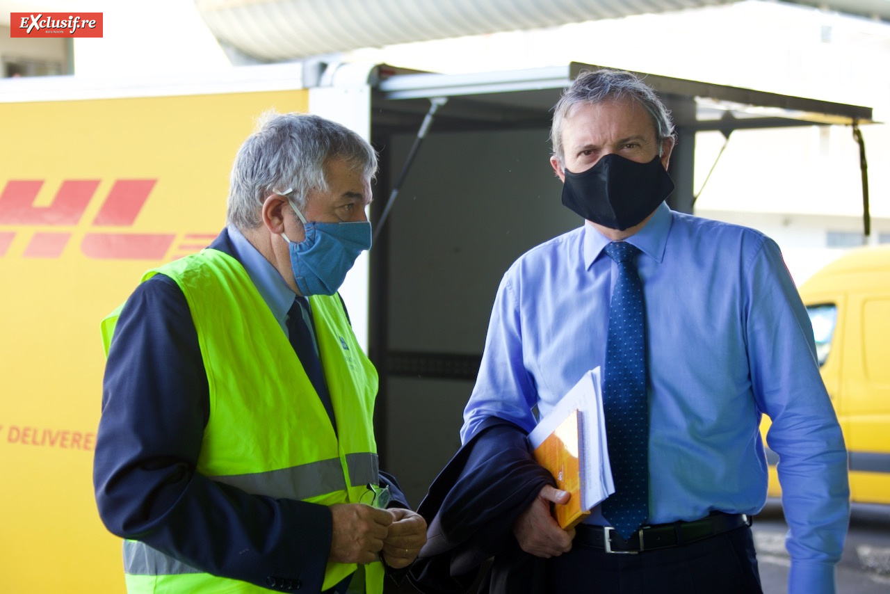 Le Préfet de La Réunion a réceptionné 1 million de masques à l'aéroport