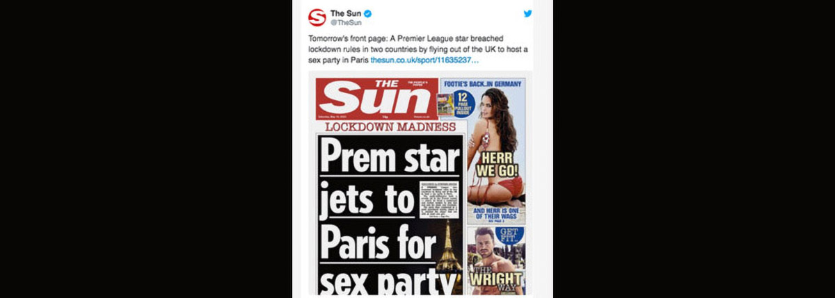 L'affaire a fait la Une de "The Sun" ce samedi 16 mai...