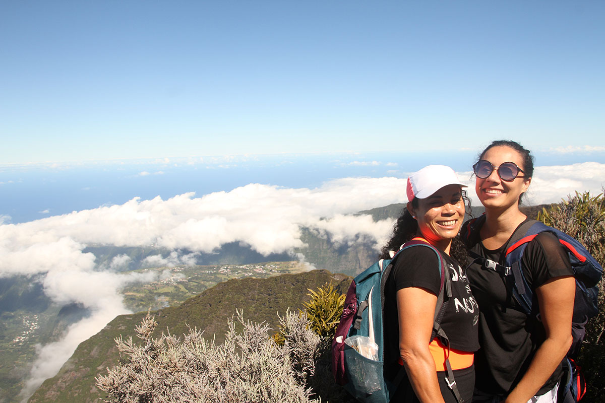 Lucia a fait découvrir à Héléna en vacances dans l'île, le point de vue du Morne de Langevin   