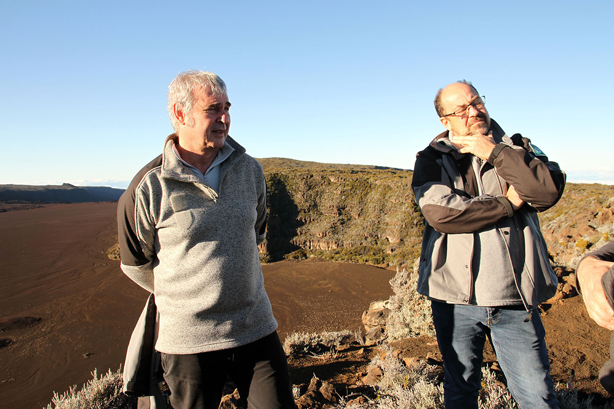 Jean-Philippe Delorme, directeur du Parc National de La Réunion, et son adjoint Paul Ferrand  