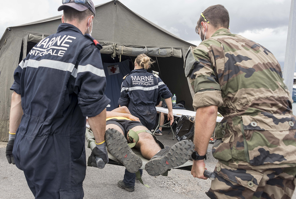 Armée: le Champlain en exercice d'assistance humanitaire en zone de catastrophe