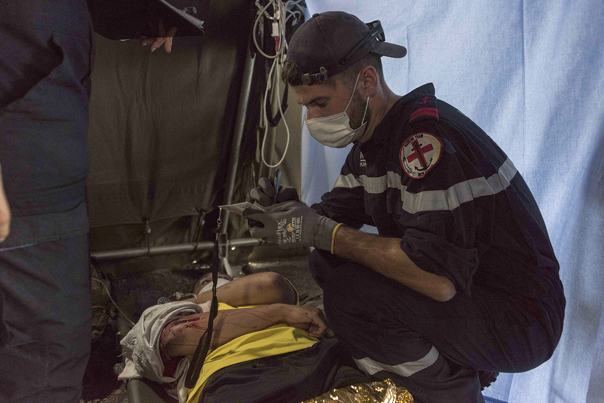 Armée: le Champlain en exercice d'assistance humanitaire en zone de catastrophe Armée: le Champlain en exercice d'assistance humanitaire en zone de catastrophe