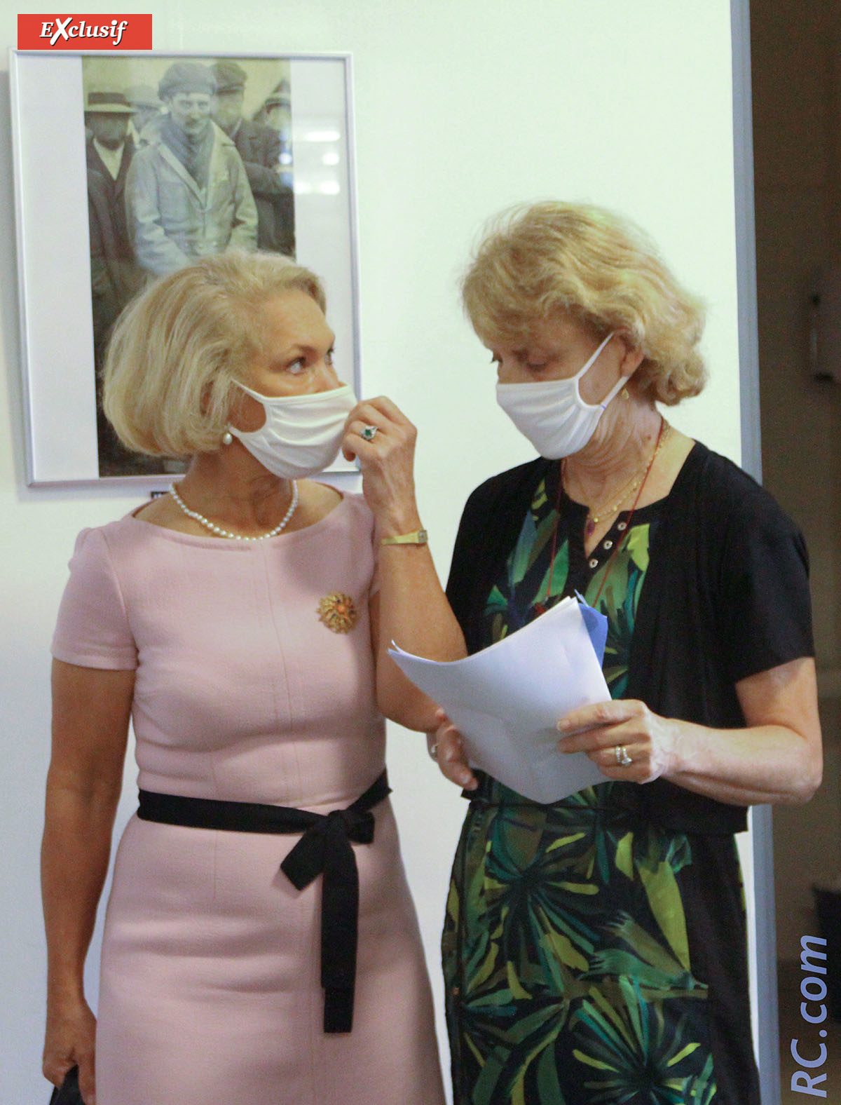 Marie-Claude Boyer-Roche, directrice de cabinet de l'Académie de La Réunion, et Chantal Manès-Bonisseau, Rectrice