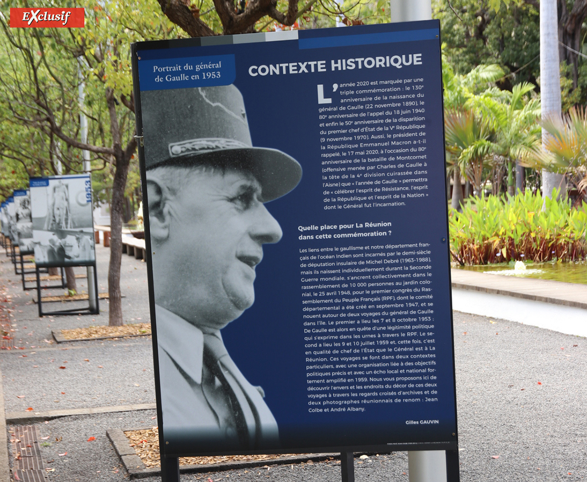 Expo De Gaulle au Jardin de l'Etat: les voyages du général à La Réunion