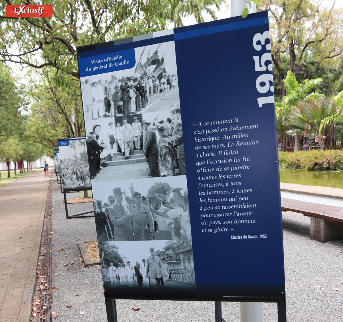 Expo De Gaulle au Jardin de l'Etat: les voyages du général à La Réunion Expo De Gaulle au Jardin de l'Etat: les voyages du général à La Réunion