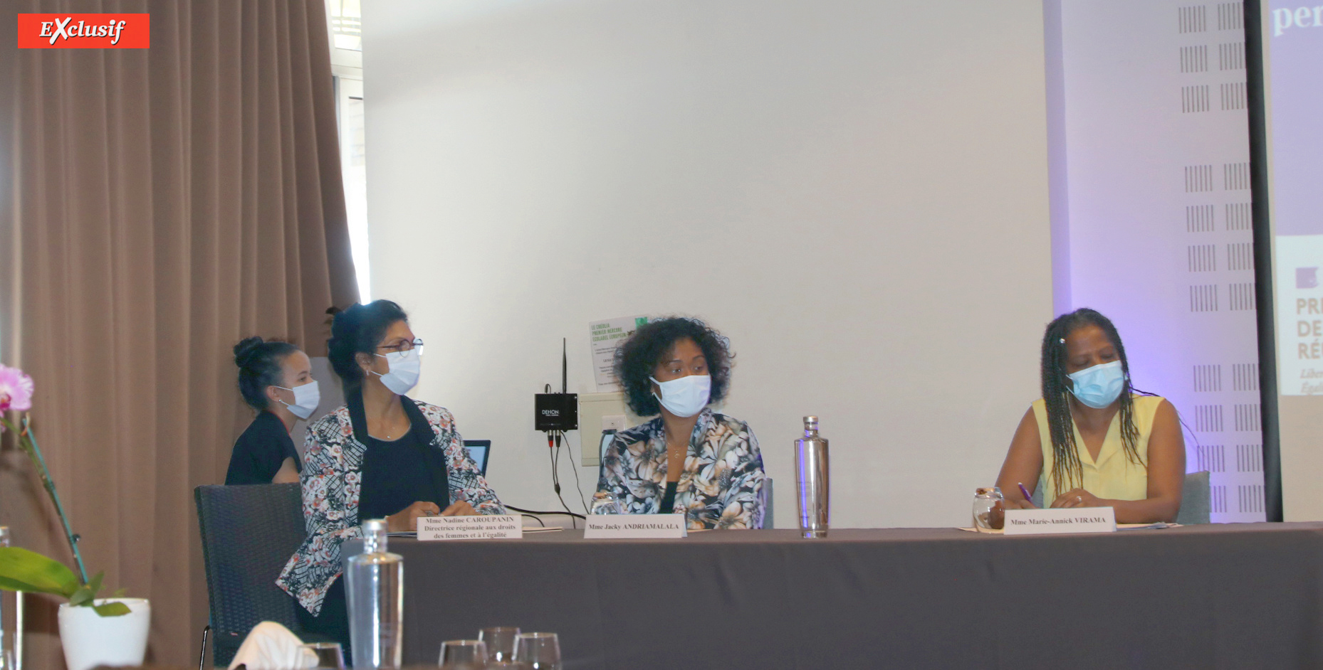 Nadine Caroupanin, Jacky Andriamalala, et Marie-Annick Virama Nadine Caroupanin, Jacky Andriamalala, et Marie-Annick Virama