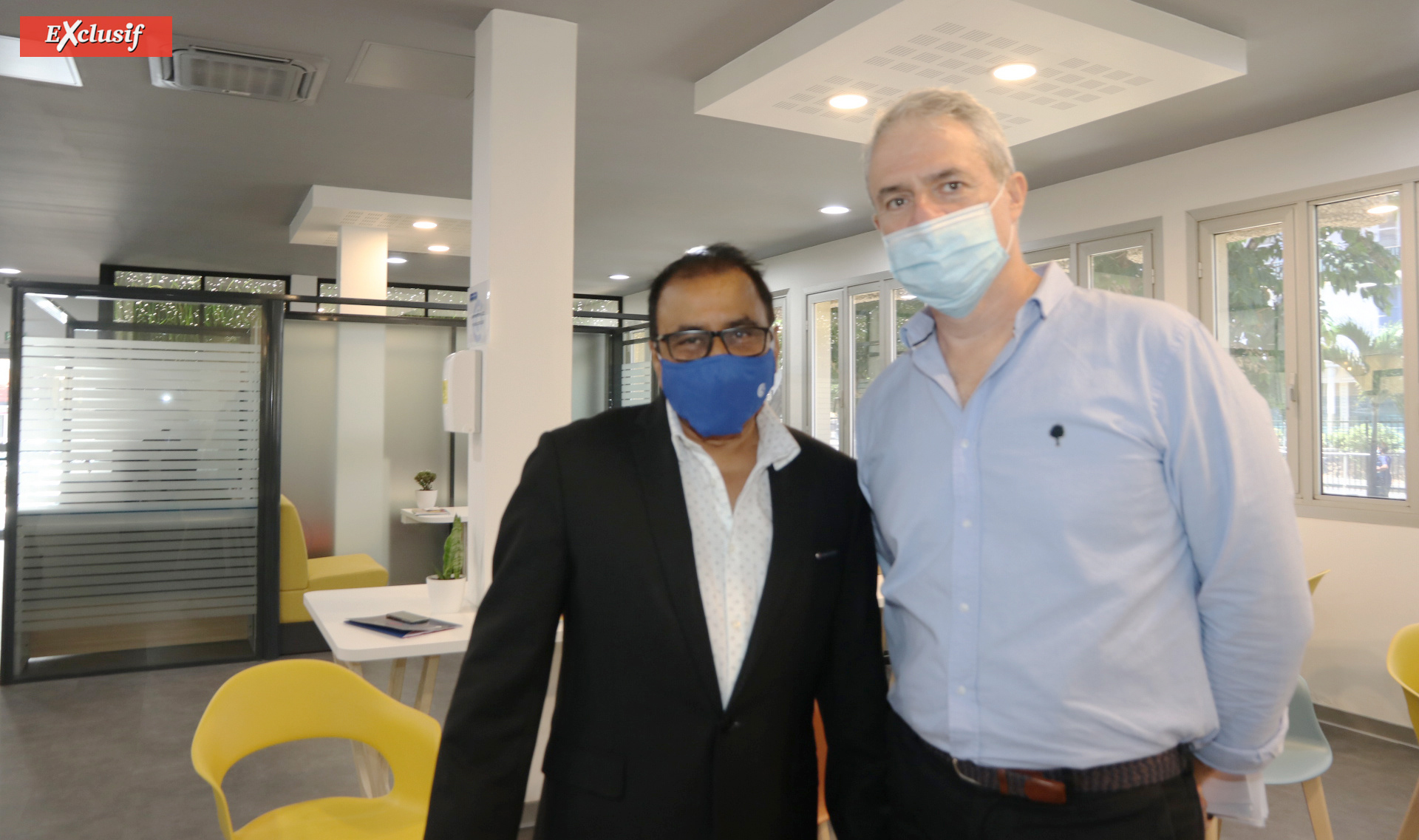 Ibrahim Patel, président de la Région, et Jean-Pierre Legras, directeur des Affaires Economiques à la Région Ibrahim Patel, président de la Région, et Jean-Pierre Legras, directeur des Affaires Economiques à la Région