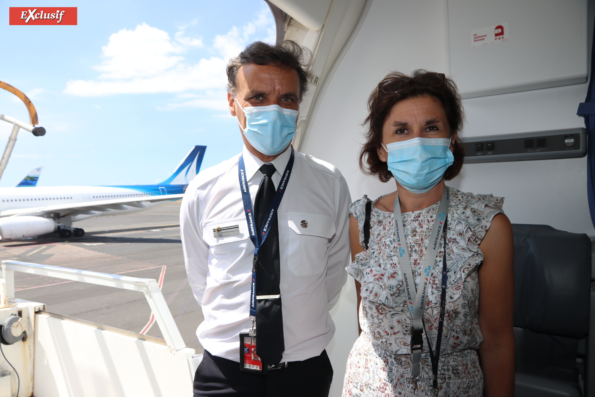 Eddine Lechlech, superviseur, et Claire Tabakian Eddine Lechlech, superviseur, et Claire Tabakian