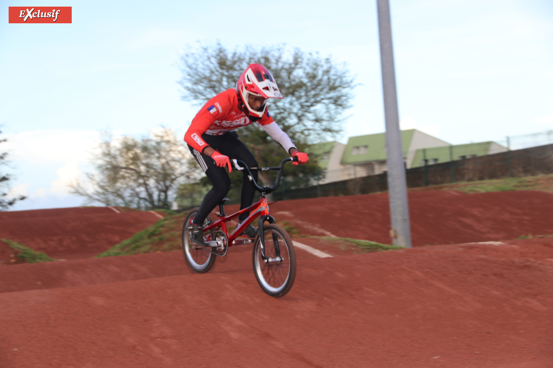 Inauguration de la nouvelle piste de bicross de Champ Fleuri à Saint-Denis