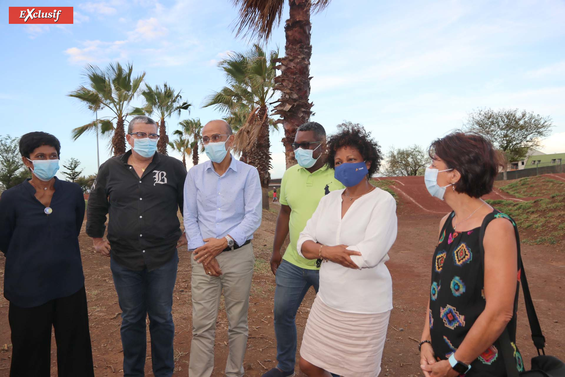 Inauguration de la nouvelle piste de bicross de Champ Fleuri à Saint-Denis Inauguration de la nouvelle piste de bicross de Champ Fleuri à Saint-Denis