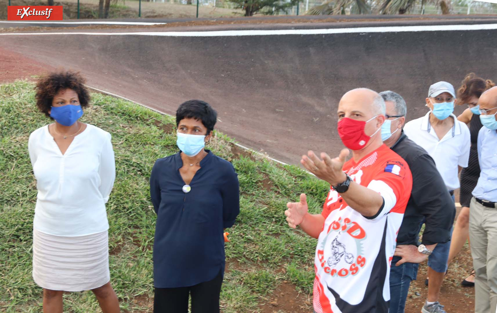 Inauguration de la nouvelle piste de bicross de Champ Fleuri à Saint-Denis Inauguration de la nouvelle piste de bicross de Champ Fleuri à Saint-Denis