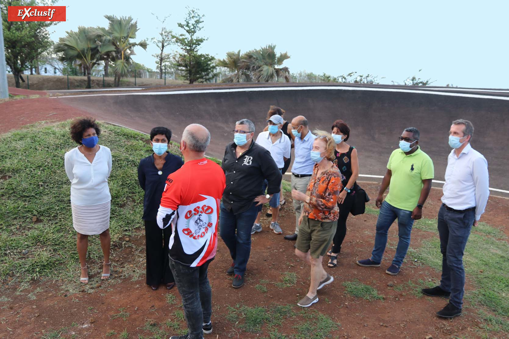 Inauguration de la nouvelle piste de bicross de Champ Fleuri à Saint-Denis Inauguration de la nouvelle piste de bicross de Champ Fleuri à Saint-Denis