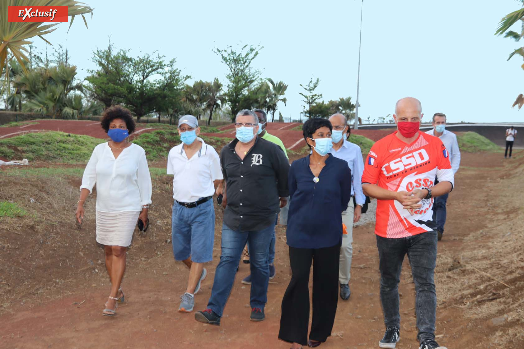 Inauguration de la nouvelle piste de bicross de Champ Fleuri à Saint-Denis Inauguration de la nouvelle piste de bicross de Champ Fleuri à Saint-Denis