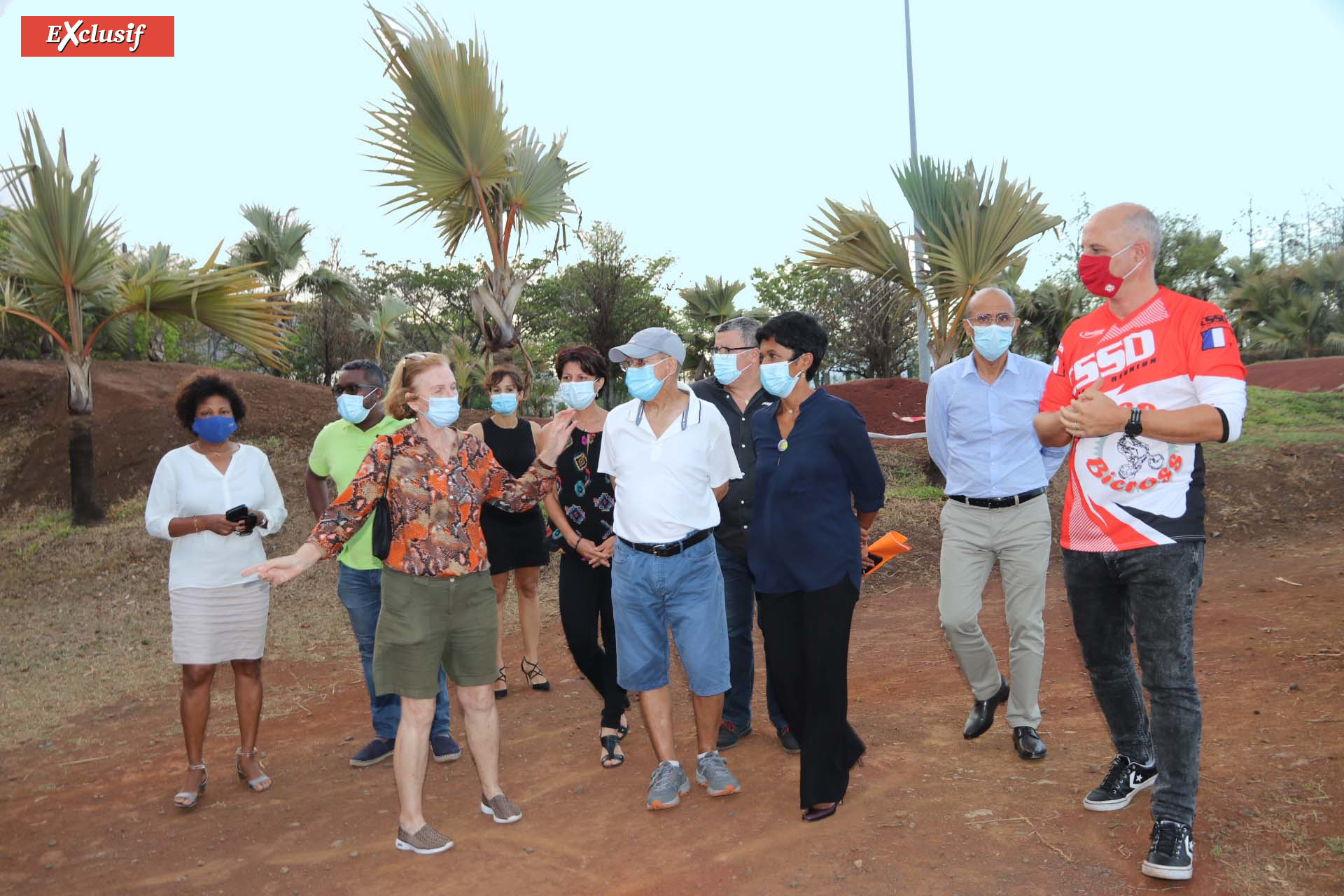 Inauguration de la nouvelle piste de bicross de Champ Fleuri à Saint-Denis Inauguration de la nouvelle piste de bicross de Champ Fleuri à Saint-Denis