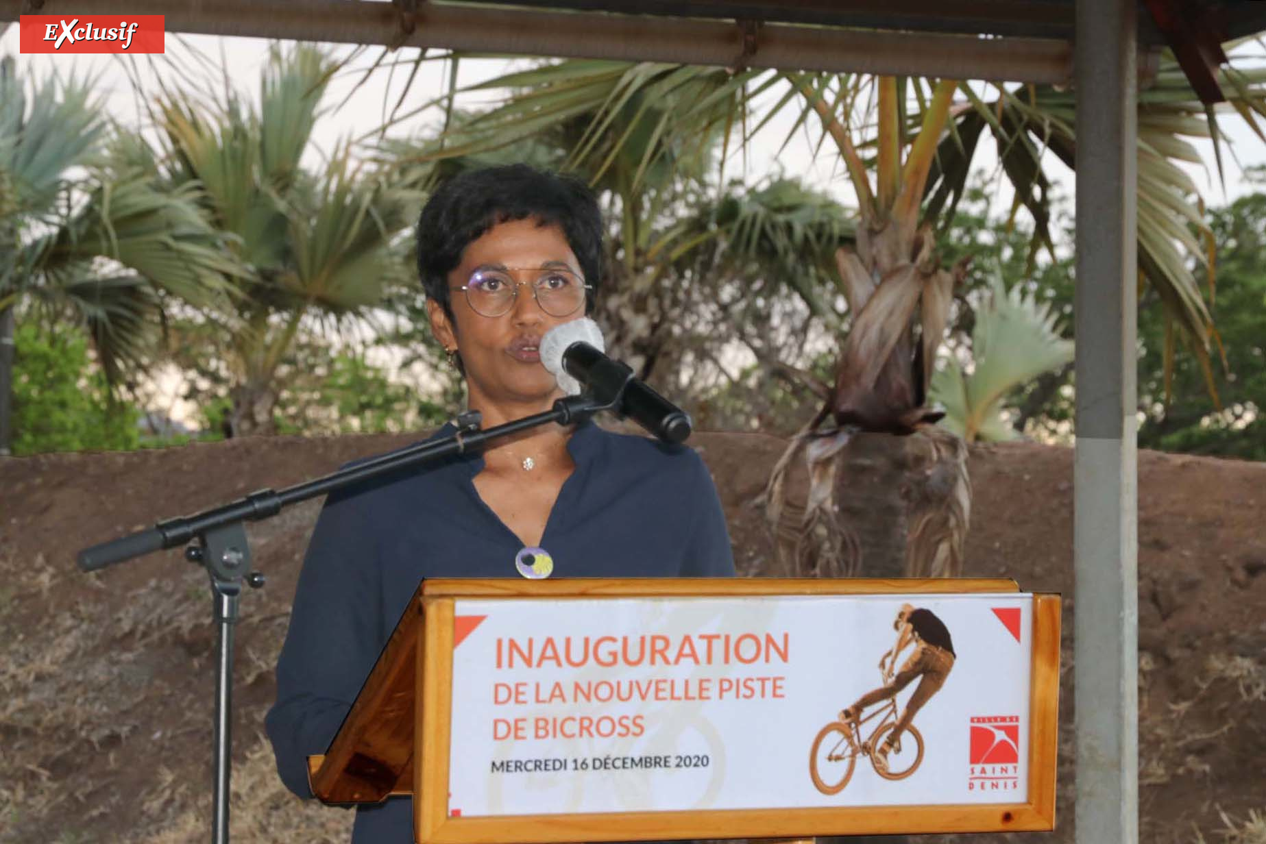 Inauguration de la nouvelle piste de bicross de Champ Fleuri à Saint-Denis Inauguration de la nouvelle piste de bicross de Champ Fleuri à Saint-Denis