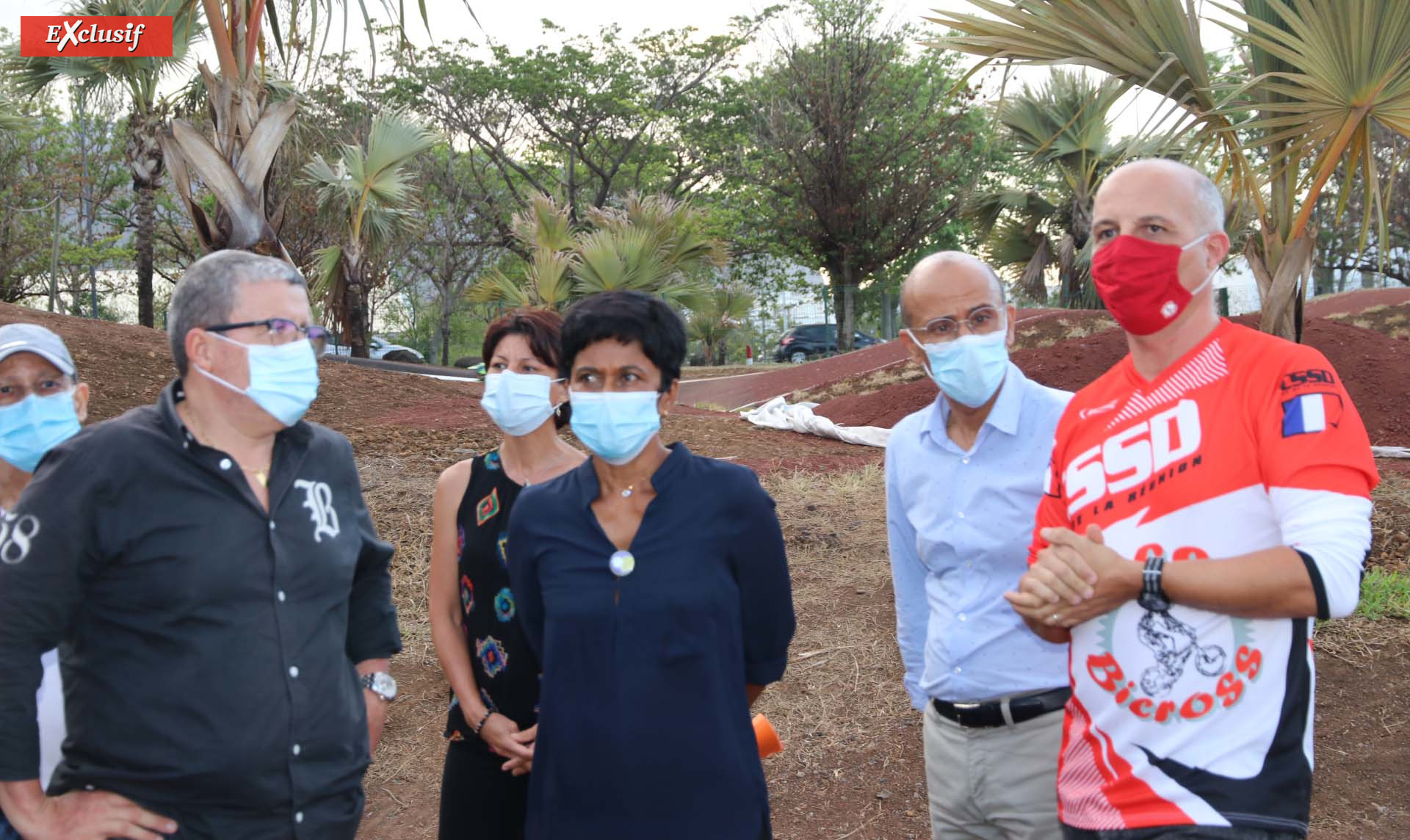Inauguration de la nouvelle piste de bicross de Champ Fleuri à Saint-Denis Inauguration de la nouvelle piste de bicross de Champ Fleuri à Saint-Denis