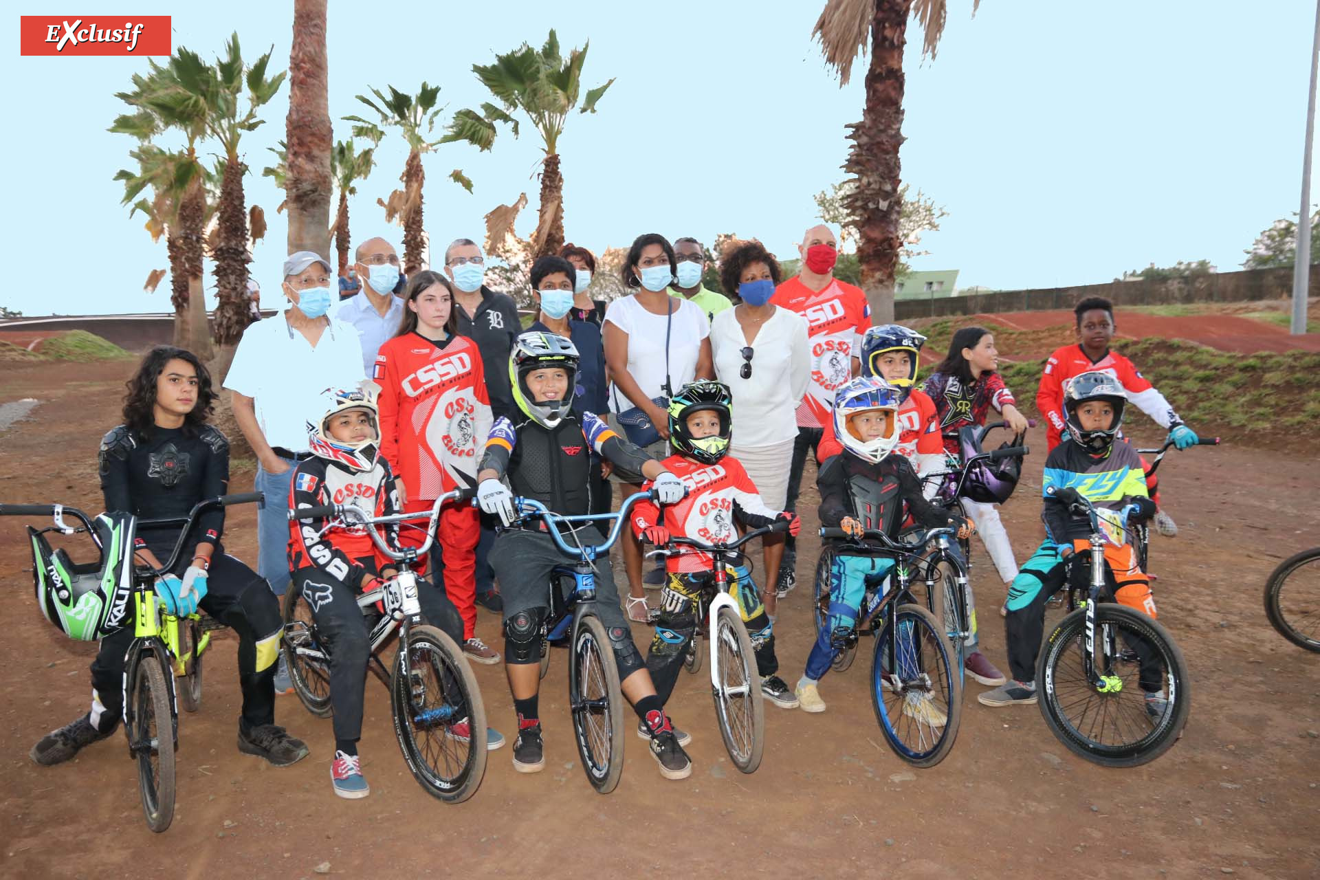 Inauguration de la nouvelle piste de bicross de Champ Fleuri à Saint-Denis Inauguration de la nouvelle piste de bicross de Champ Fleuri à Saint-Denis