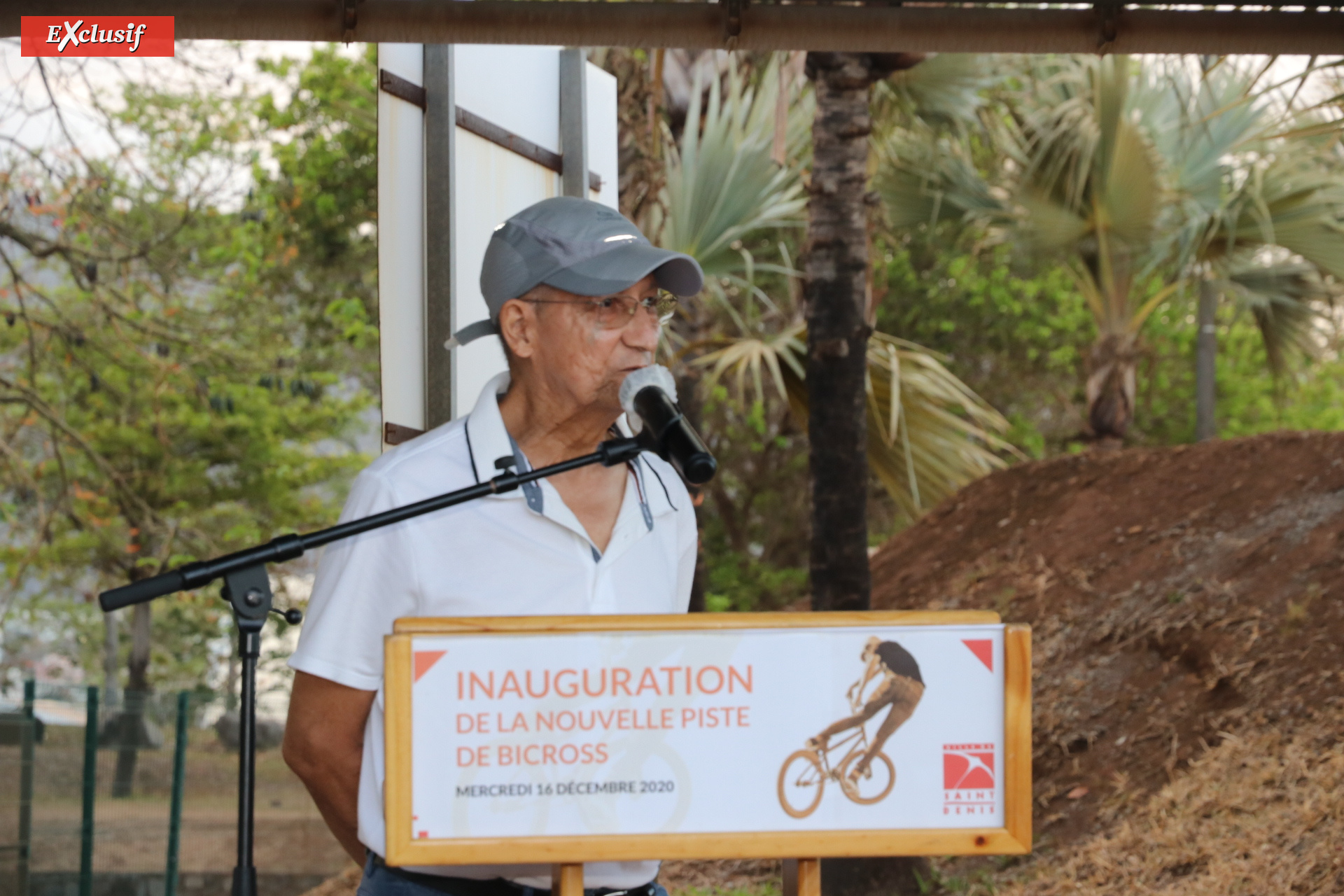 Inauguration de la nouvelle piste de bicross de Champ Fleuri à Saint-Denis