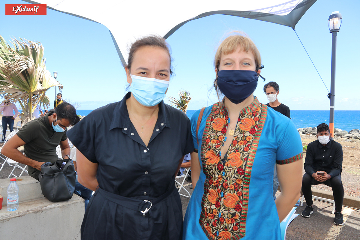 Nathalie Puvilland, directrice de cabinet de la maire de Saint-Denis, et Camille Goyet, directrice de cabinet du Préfet