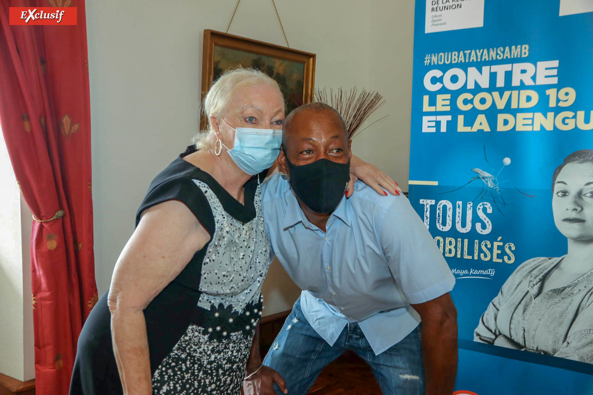 Madame Aude et Jackson Richardson, ambassadeurs contre la Covid-19 et la dengue Madame Aude et Jackson Richardson, ambassadeurs contre la Covid-19 et la dengue