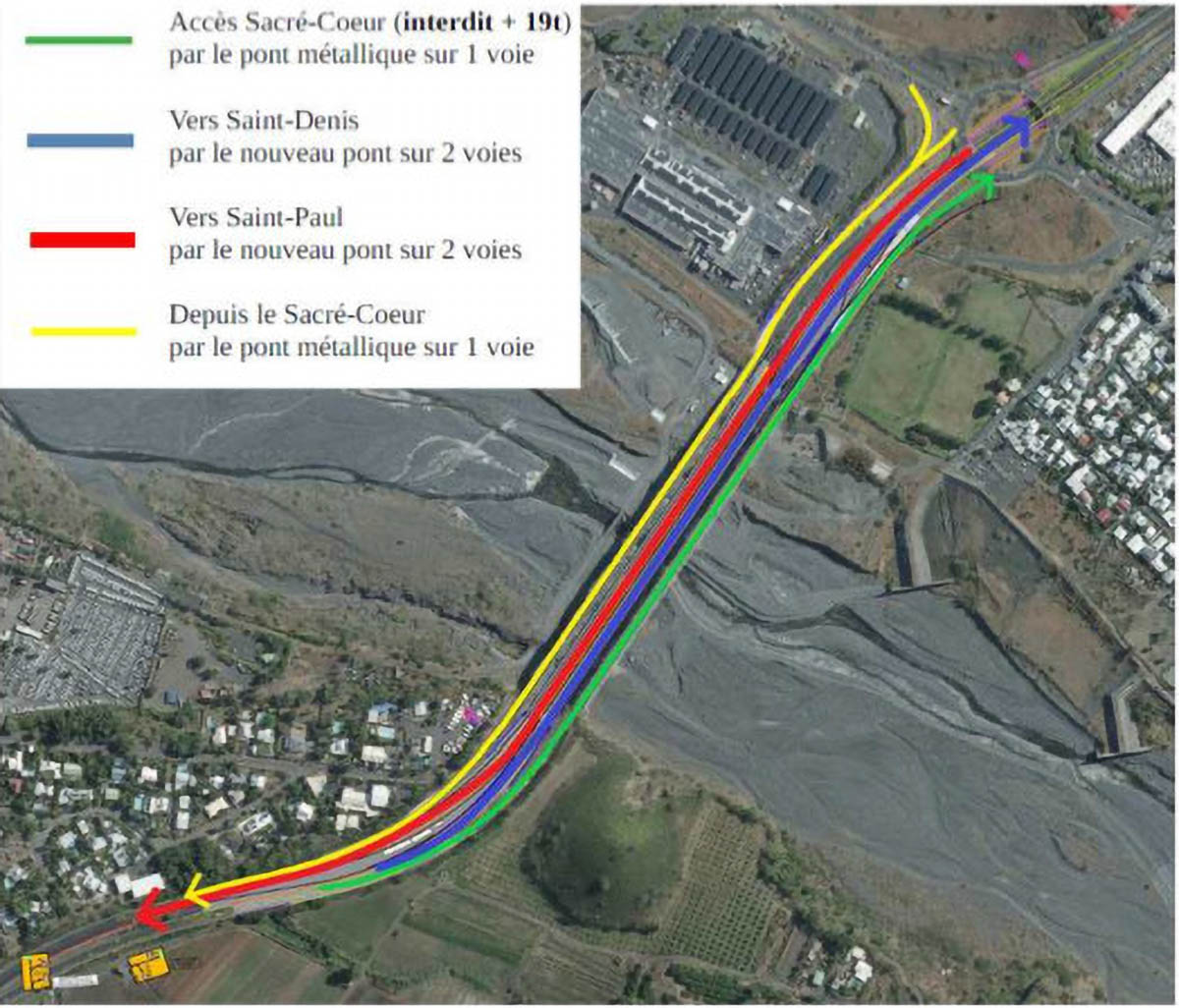 Le Nouveau Pont de la Rivière des Galets inauguré, les bouchons persistent Le Nouveau Pont de la Rivière des Galets inauguré, les bouchons persistent