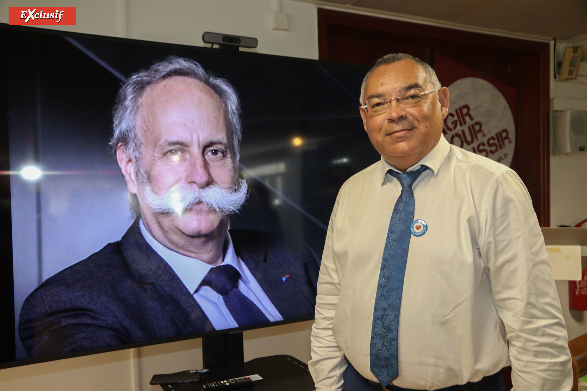 A côté de la photo de Bernard Stalter, disparu en 2020