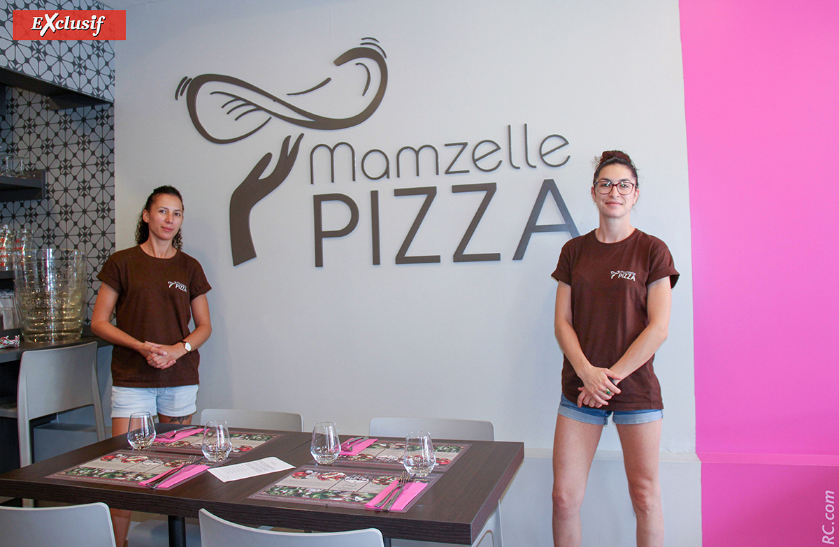 Fanny et Anaïs de Mamzelle Pizza de la Saline-les-Bains Fanny et Anaïs de Mamzelle Pizza de la Saline-les-Bains