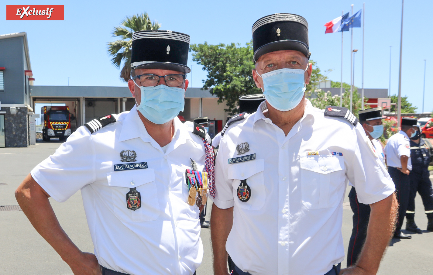 SDIS: Frédéric Léguillier nouveau commandant, médaille d'argent pour les pompiers