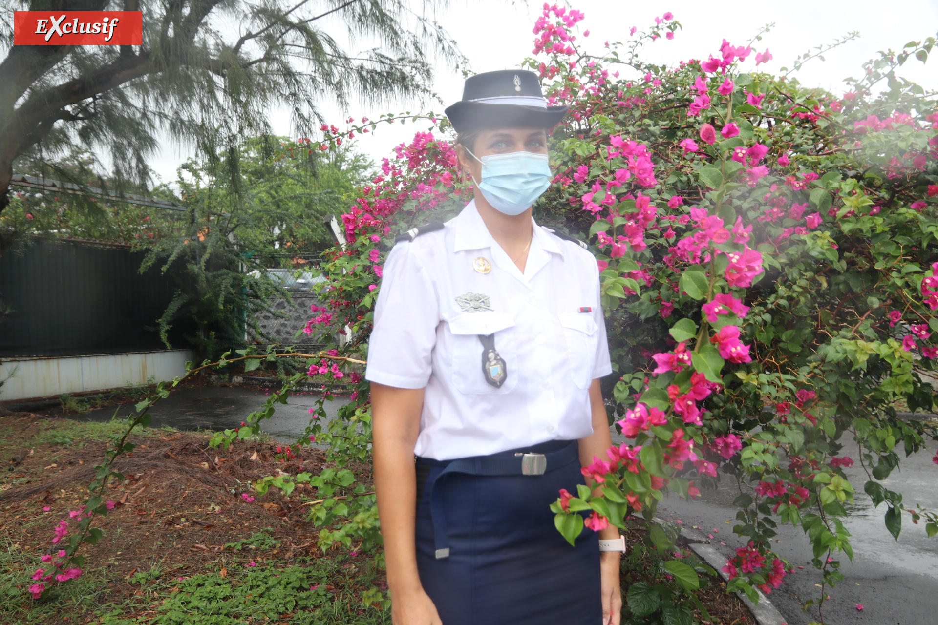 Maréchale des Logis Mathilde, du cabinet du commandant de la Gendarmerie Réunion