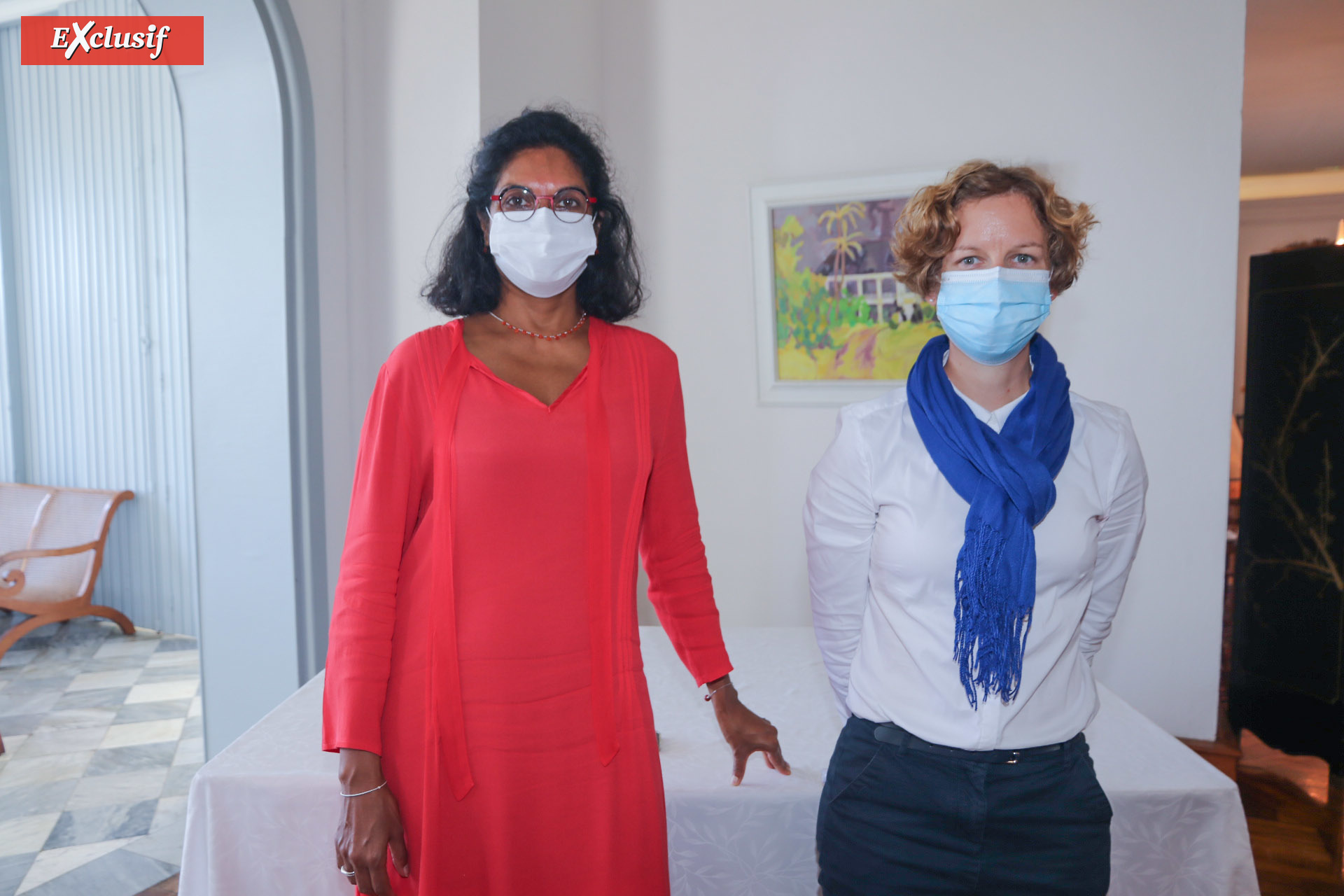 Nadine Caroupanin, directrice régionale aux Droits des Femmes et à l'Egalité, et Camille Dagorne, sous-préfète en charge de la cohésion sociale Nadine Caroupanin, directrice régionale aux Droits des Femmes et à l'Egalité, et Camille Dagorne, sous-préfète en charge de la cohésion sociale