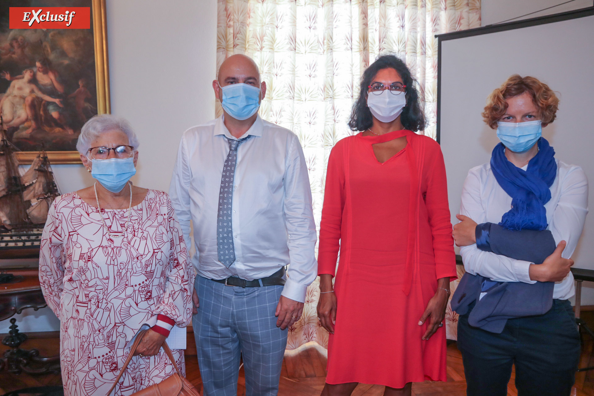 Thérèse Baillif, Frédéric Rousset, Nadine Caroupanin, et Camille Dagorne Thérèse Baillif, Frédéric Rousset, Nadine Caroupanin, et Camille Dagorne